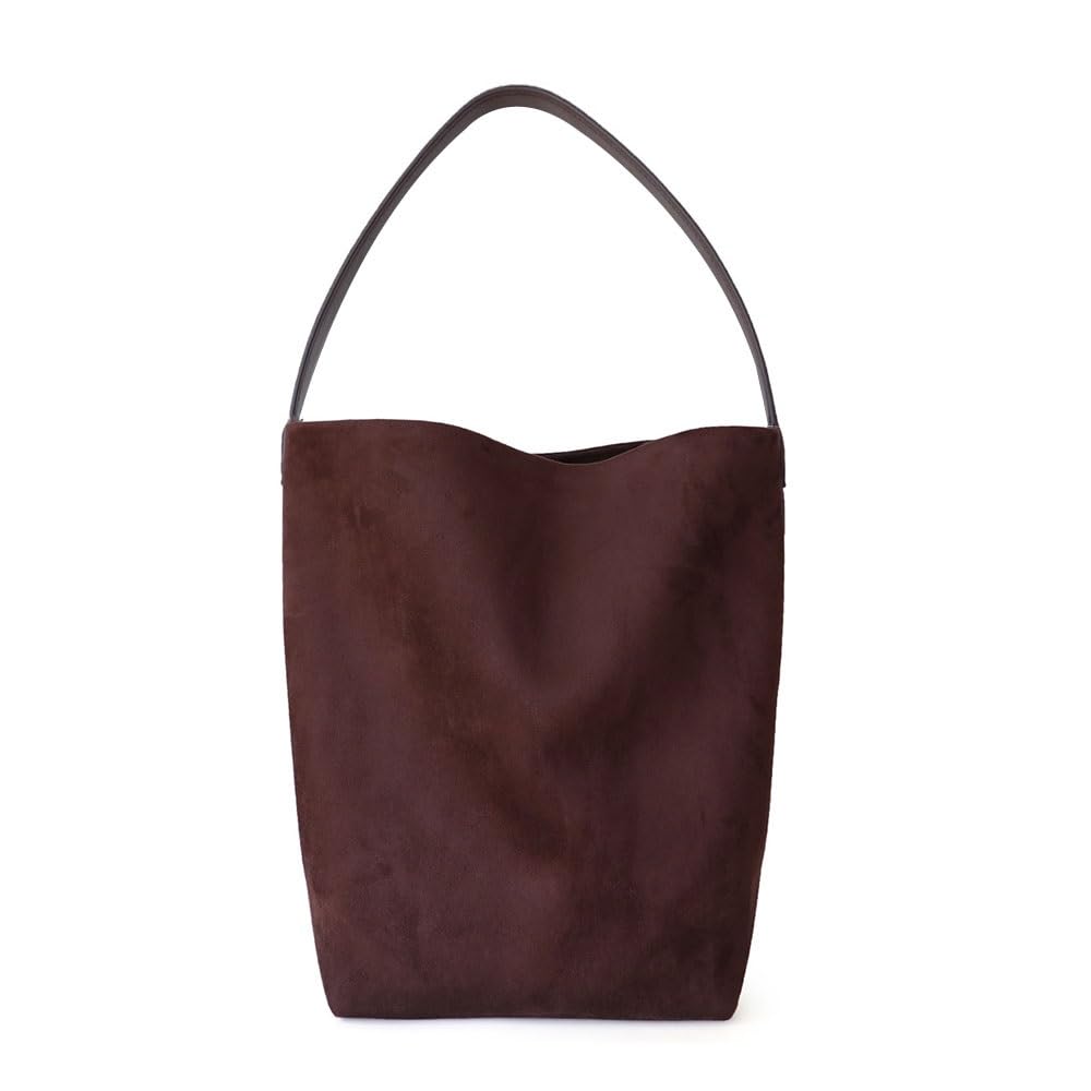 Suede Bucket Tote Bag for Women，Matte Cowhide Hobo Bags，Casual Shoulder Handbags