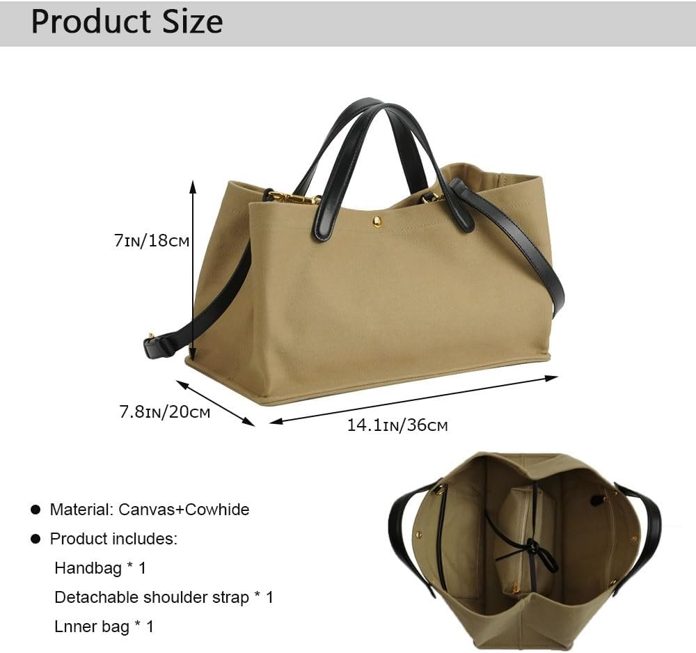 Women's Tote Bag, Commuting Handbags with Leather Shoulder Strap, Designer Oversized Totes Top Handle Handbag