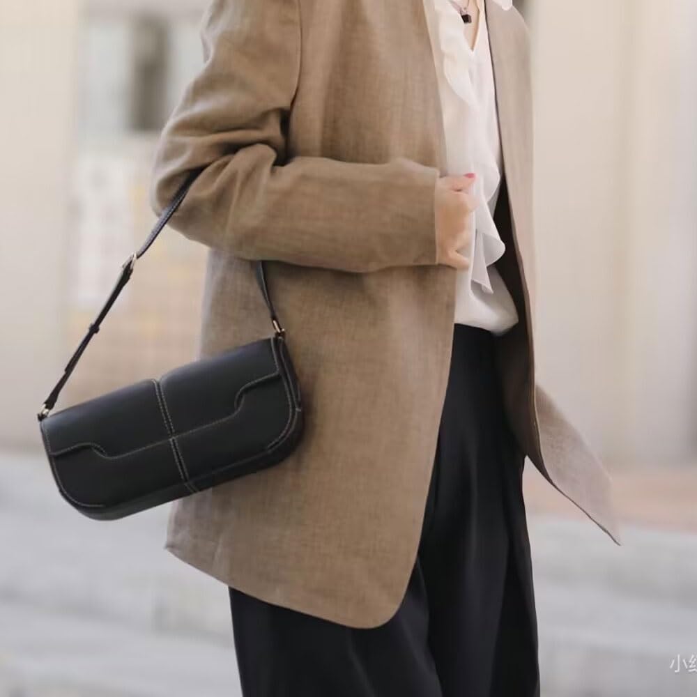 Leather Underarm Shoulder Bags for Women，Hobo Tote Handbag with Magnetic Buckle/Adjustable Strap