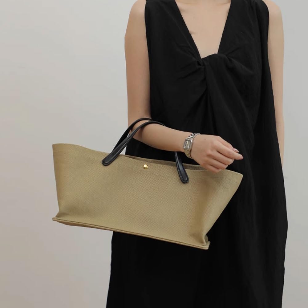 Women's Tote Bag, Commuting Handbags with Leather Shoulder Strap, Designer Oversized Totes Top Handle Handbag