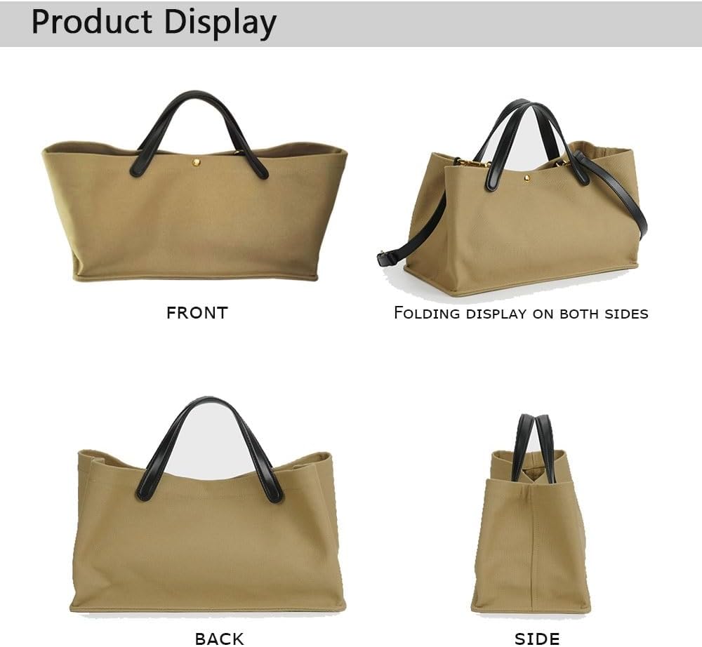 Women's Tote Bag, Commuting Handbags with Leather Shoulder Strap, Designer Oversized Totes Top Handle Handbag