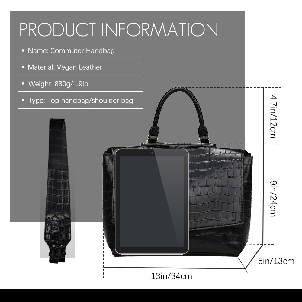 Deermisu Women's Top-handle Handbags,Vintage Medium Purse with Removable Shoulder Strap,Shoulder Bags Gift for Her