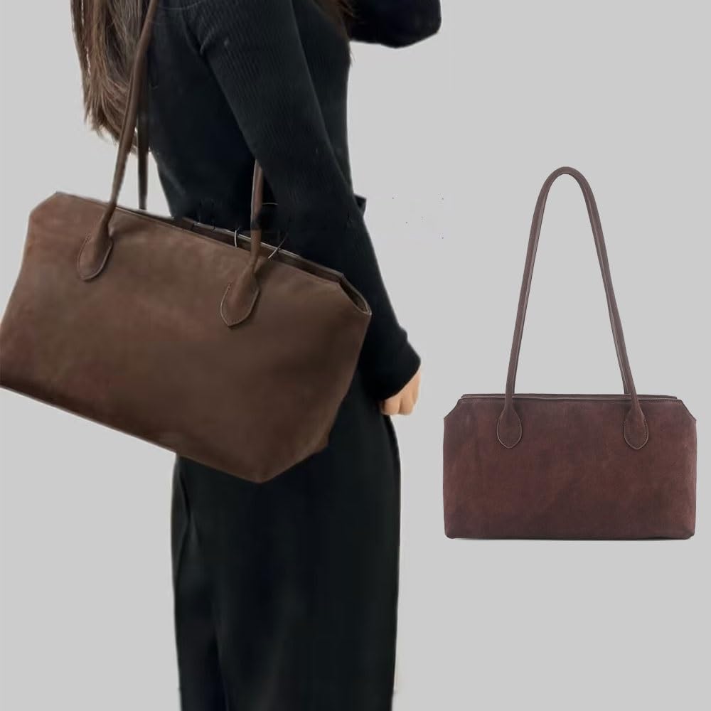 Women's Genuine Leather Tote Bag，Cowhide Commuting Top Handle Bags with Zipper，Luxury Large Handbags +Pendant for Work