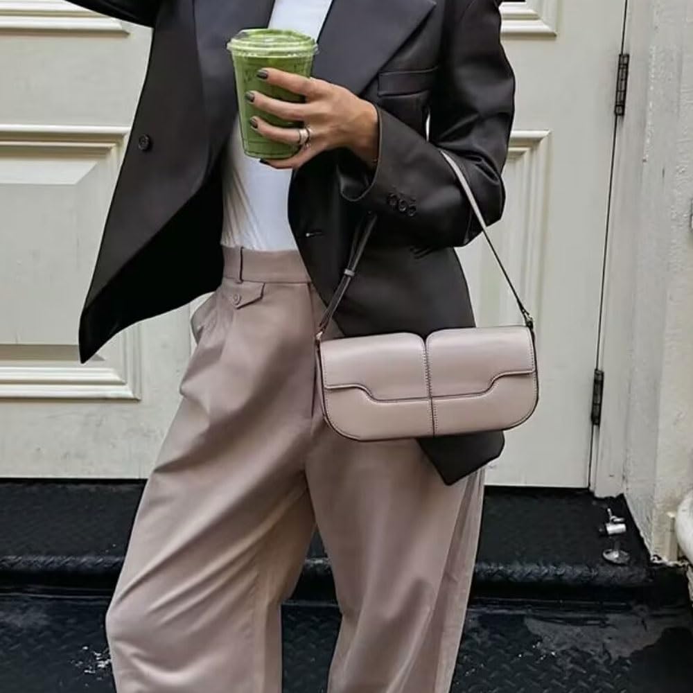 Leather Underarm Shoulder Bags for Women，Hobo Tote Handbag with Magnetic Buckle/Adjustable Strap