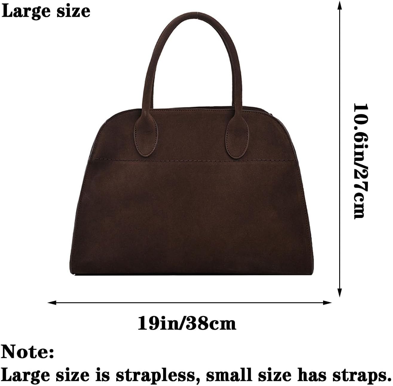 Womens Suede Tote Bag, Faux Leather Tote Bag for Women Vintage Top Handle Bag Fashion Retro Shoulder Satchel Bag