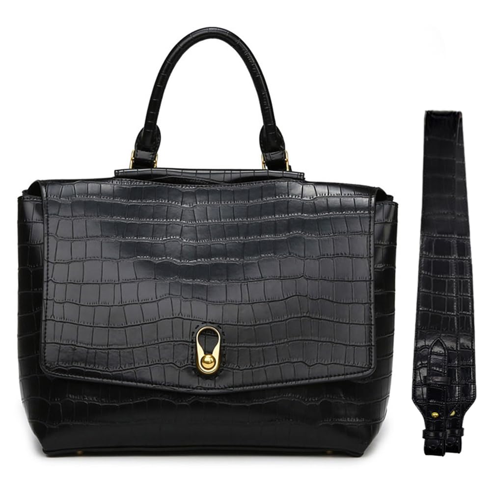 Deermisu Women's Top-handle Handbags,Vintage Medium Purse with Removable Shoulder Strap,Shoulder Bags Gift for Her