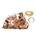 Women Sequin Evening Handbag，Sparkly Clutch Purse with 2 Shoulder Straps，Crossbody Bag for Party Prom Banquet