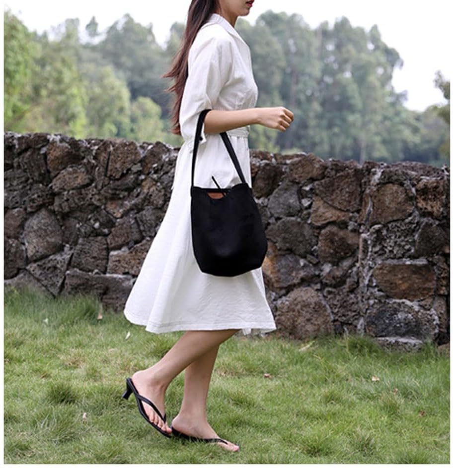 Suede Bucket Tote Bag for Women，Matte Cowhide Hobo Bags，Casual Shoulder Handbags